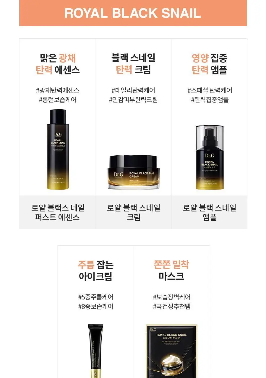 [증정기획] 닥터지 로얄 블랙스네일 크림세트 (50ml+15ml 증정) 상세페이지 16
